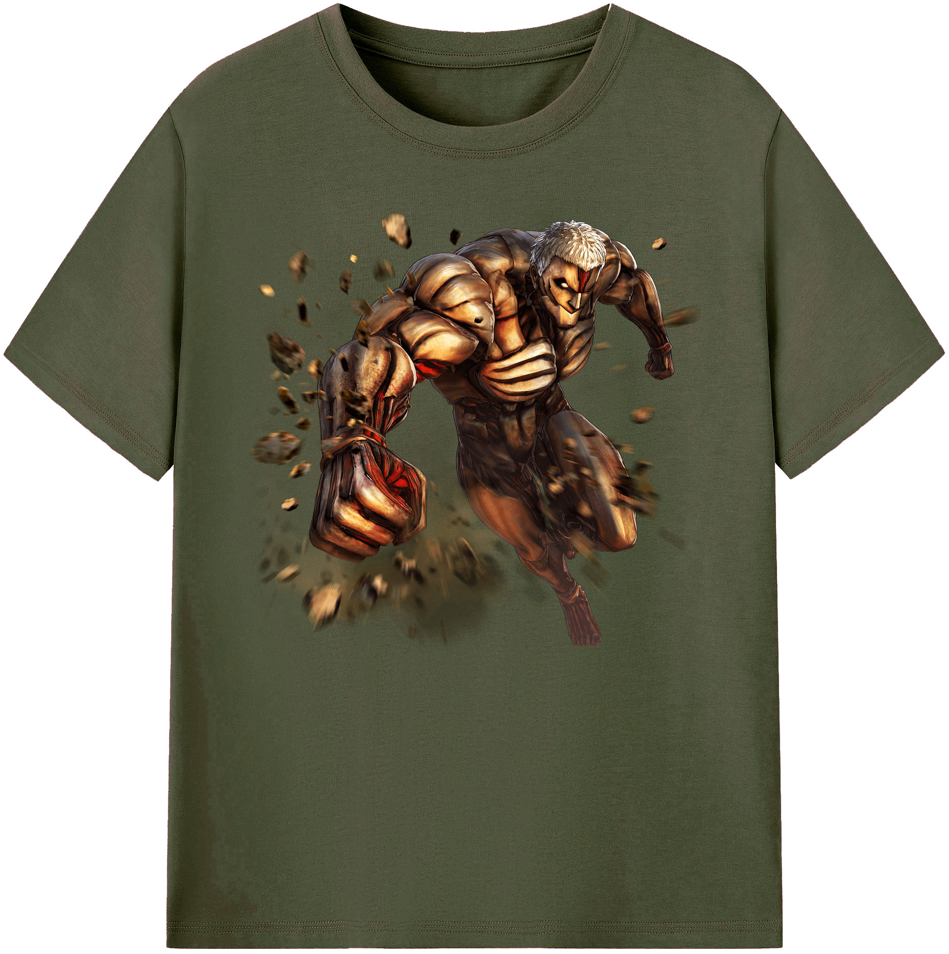 （画像用） 進撃の巨人 Attack on Titan 綿100％ メンズ半袖Tシャツ｜肌触りやわらか＆通気性